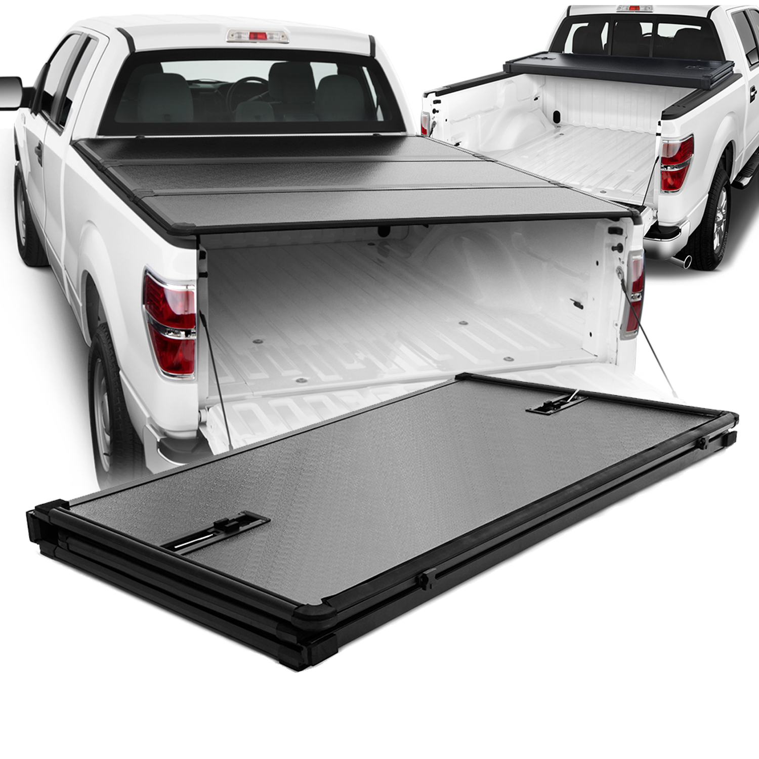 MATTE BLK SQAURE BAR TRUCK BED SIDE RAILS 04-14 FORD F150 STYLESIDE 8'/96" LONG MATTE BLK SQAURE BAR TRUCK BED SIDE RAILS 04-14 FORD F150 STYLESIDE 8'/96" LONG
